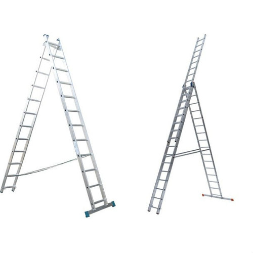 Трехсекционная лестница-стремянка 3х8 напрокат
